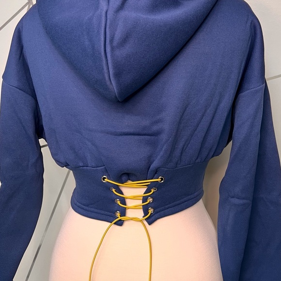 Corset Hoodie with Lettering - Picture 4 of 6